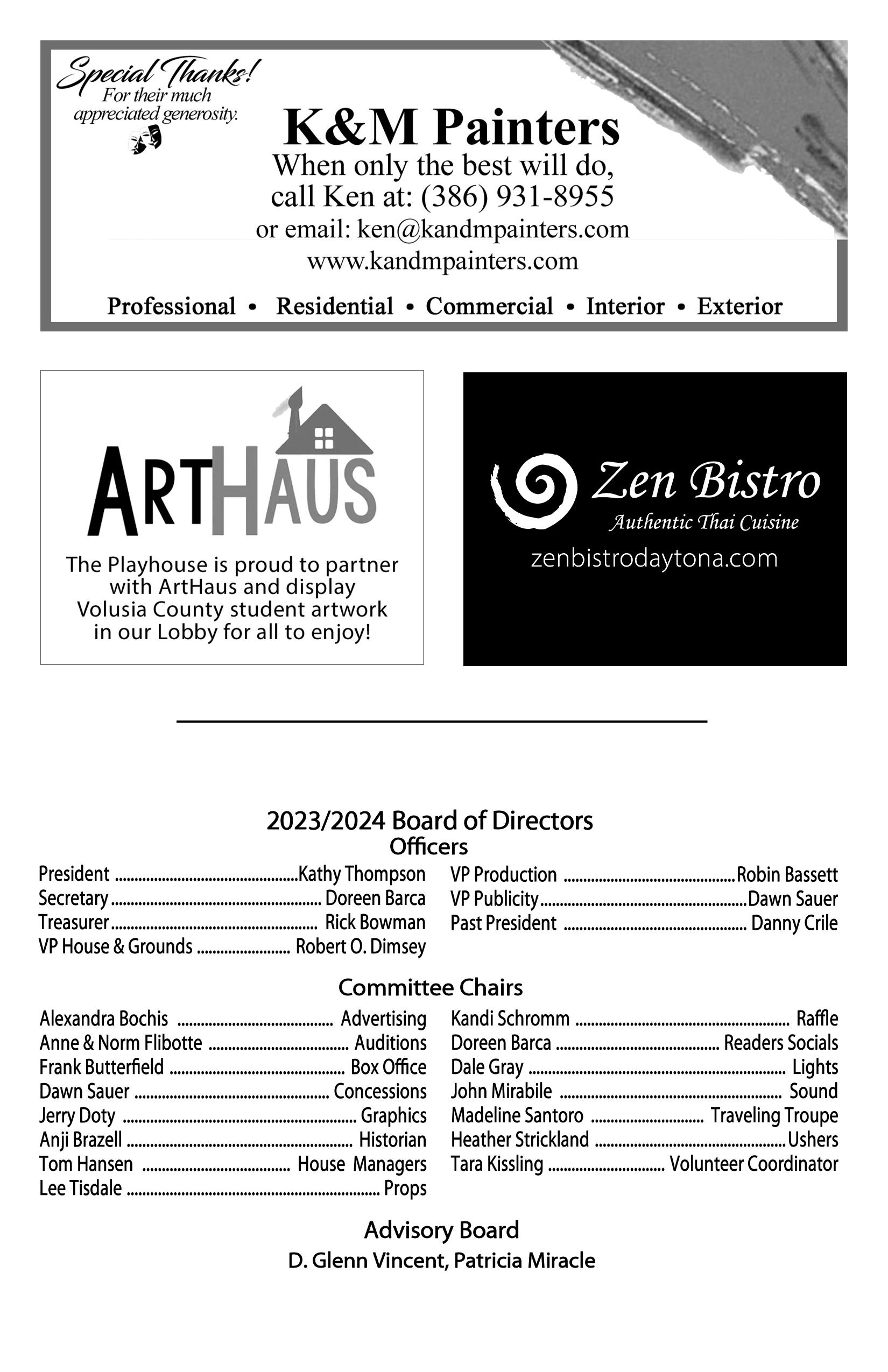 Sample adverstisements in our programs