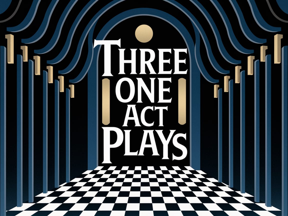 Banner for Three One Act Plays