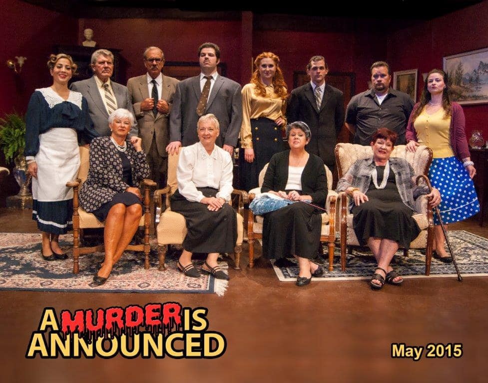 Cast photo for A Murder is Announced