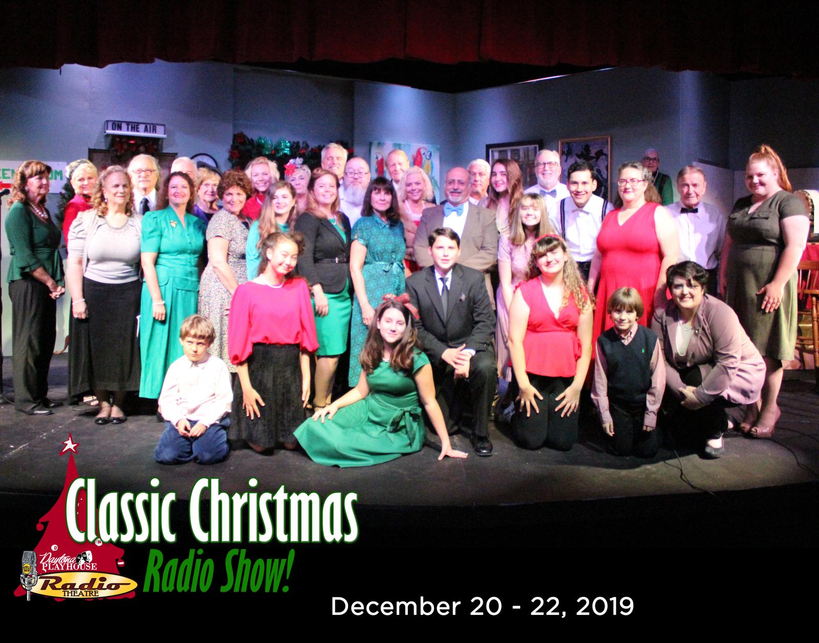 Cast photo for Classic Christmas Radio Show