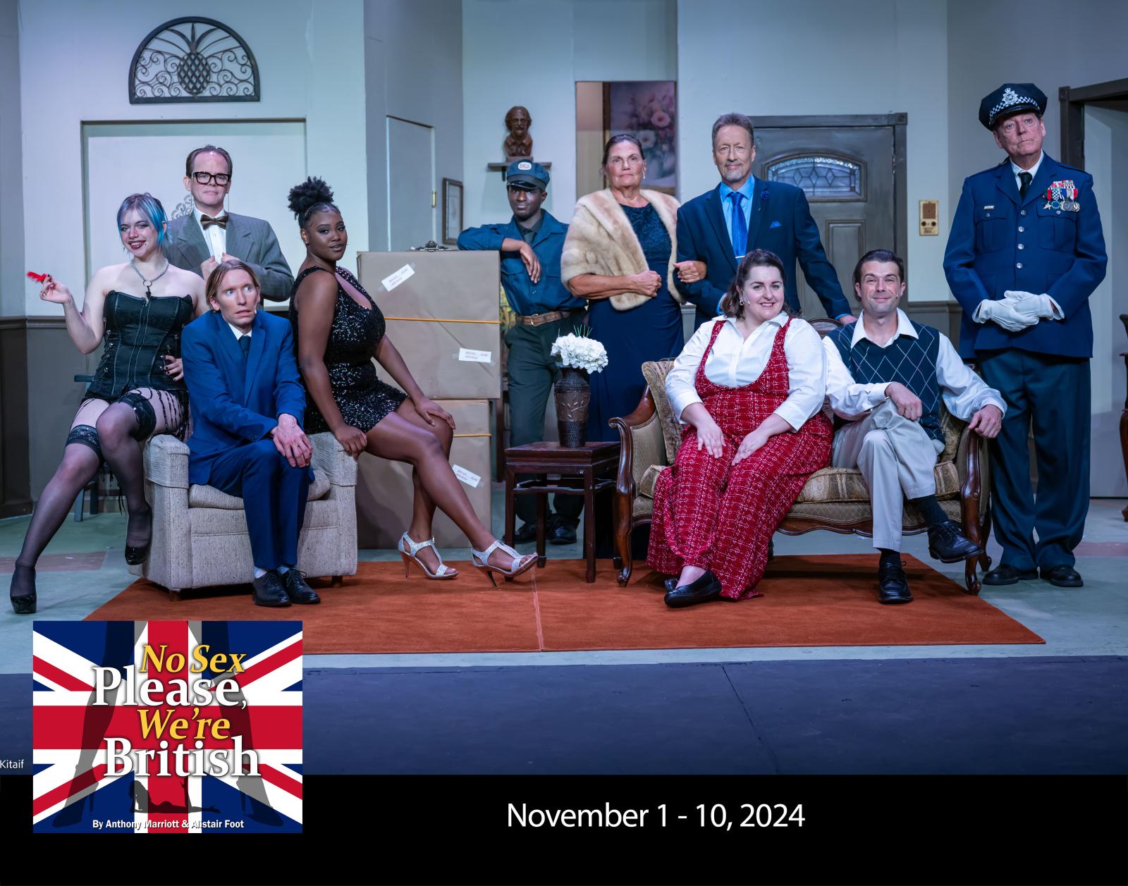 Cast photo for No Sex Please, We’re British