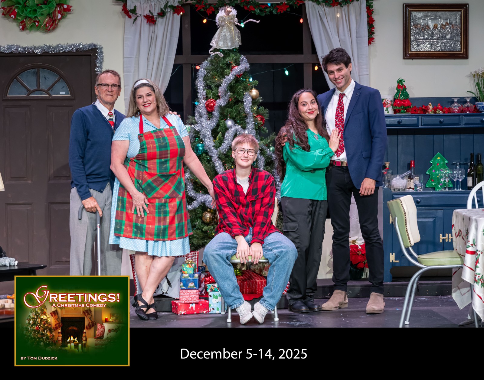 Cast photo for Greetings! A Christmas Comedy